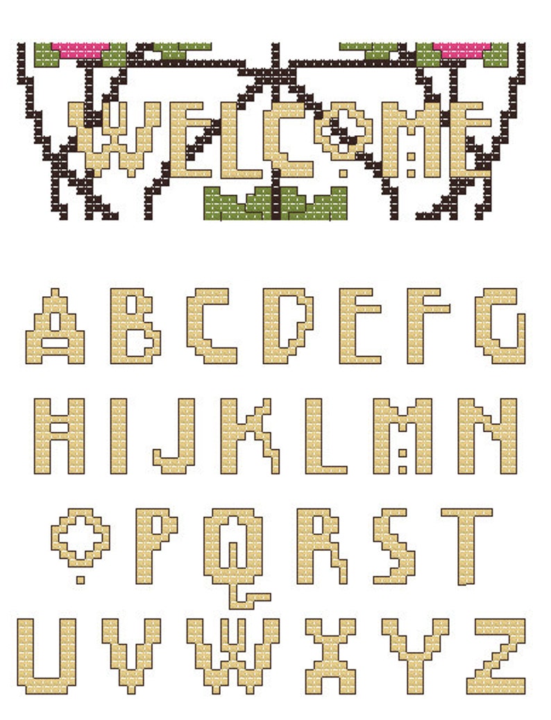 Cross Stitch Pattern Mackintosh Welcome image 3