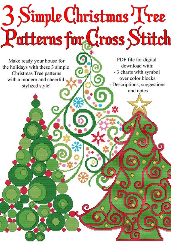 3 xmas tree pattern christmas tree patterns