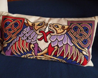 Celtic Lions Cushion Pattern