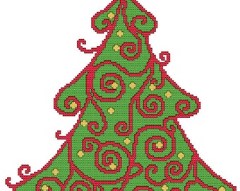 Spirals Xmas Tree Pattern