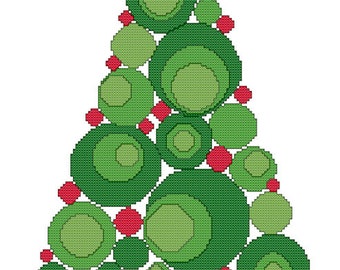 Kreise Weihnachtsbaum Muster