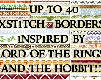 Pattern Middle Earth Borders for Cross Stitch