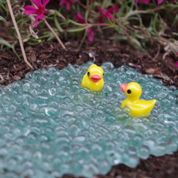 Pond with or without ducks | Miniature Garden Pond Fairy Garden Duck Pond Faerie Garden Fairy Gnome