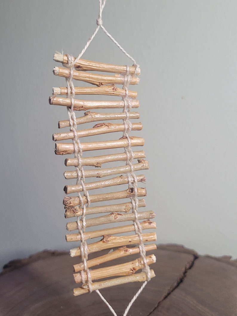 Miniature Suspension Stick Rope Bridge | Miniature Garden | Fairy ...