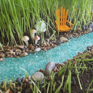 Bubbling River or River with Pond Miniature Garden Fairy Garden Faerie Garden Fairy River Gnome image 5
