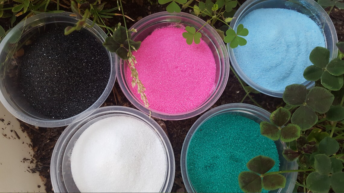 Colored Sand Miniature Garden Fairy Garden Sand Art Etsy