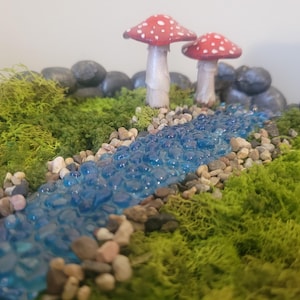Enchanting Miniature Bubbling River for Fairy Gardens and Magical Sanctuaries