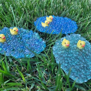 Pond with or without ducks | Miniature Garden Pond Fairy Garden Duck Pond Faerie Garden Fairy Gnome