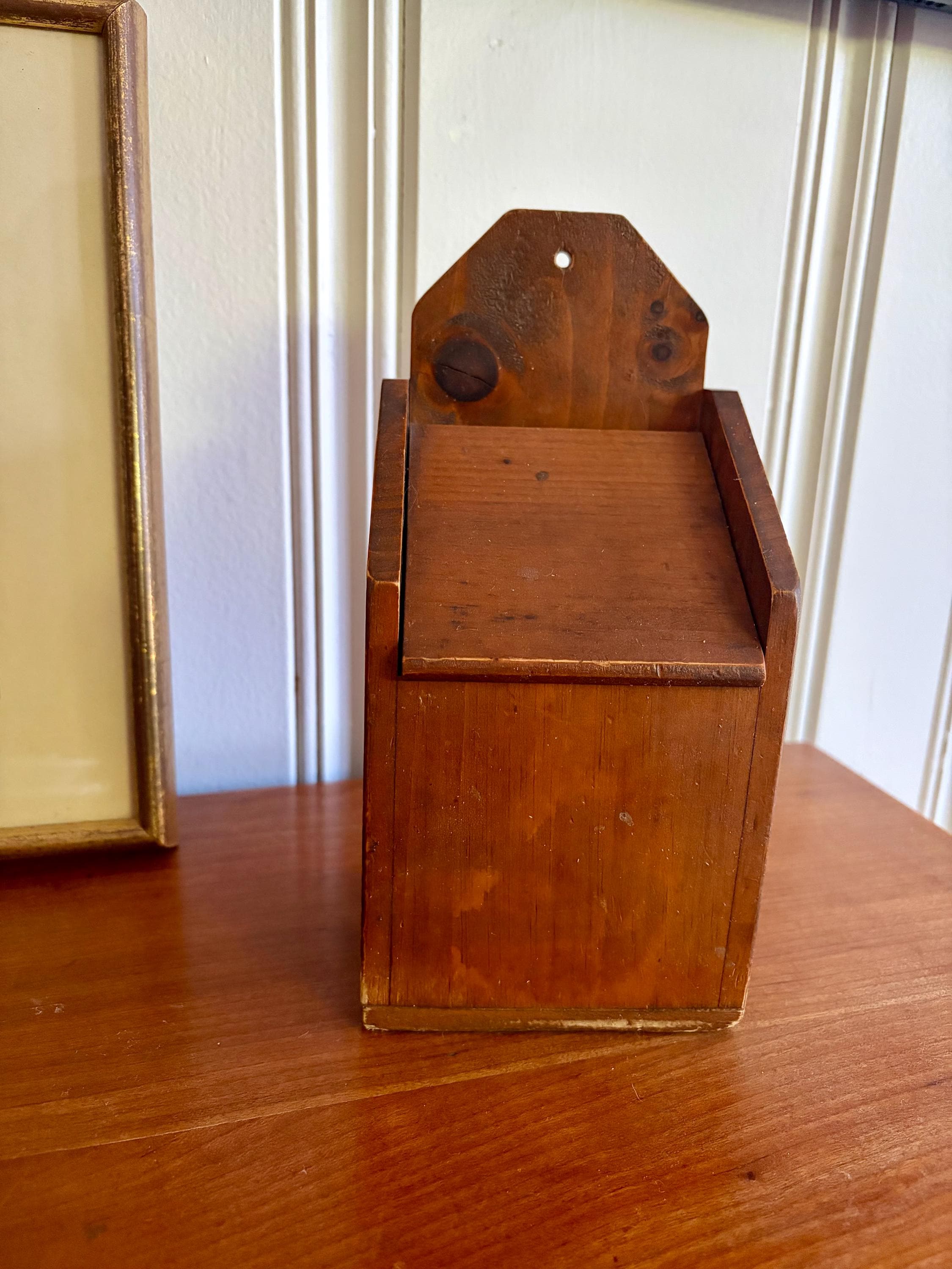Wood Salt Box Antique - Etsy