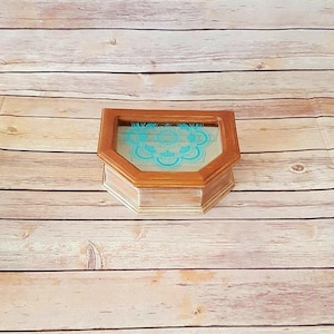 Wood Jewelry Box | Mandala Jewelry Box | Rustic Jewelry Box | Boho Jewelry Box | Keepsake Box | Up-Cycled Jewelry Box | Eco-Friendly Gift