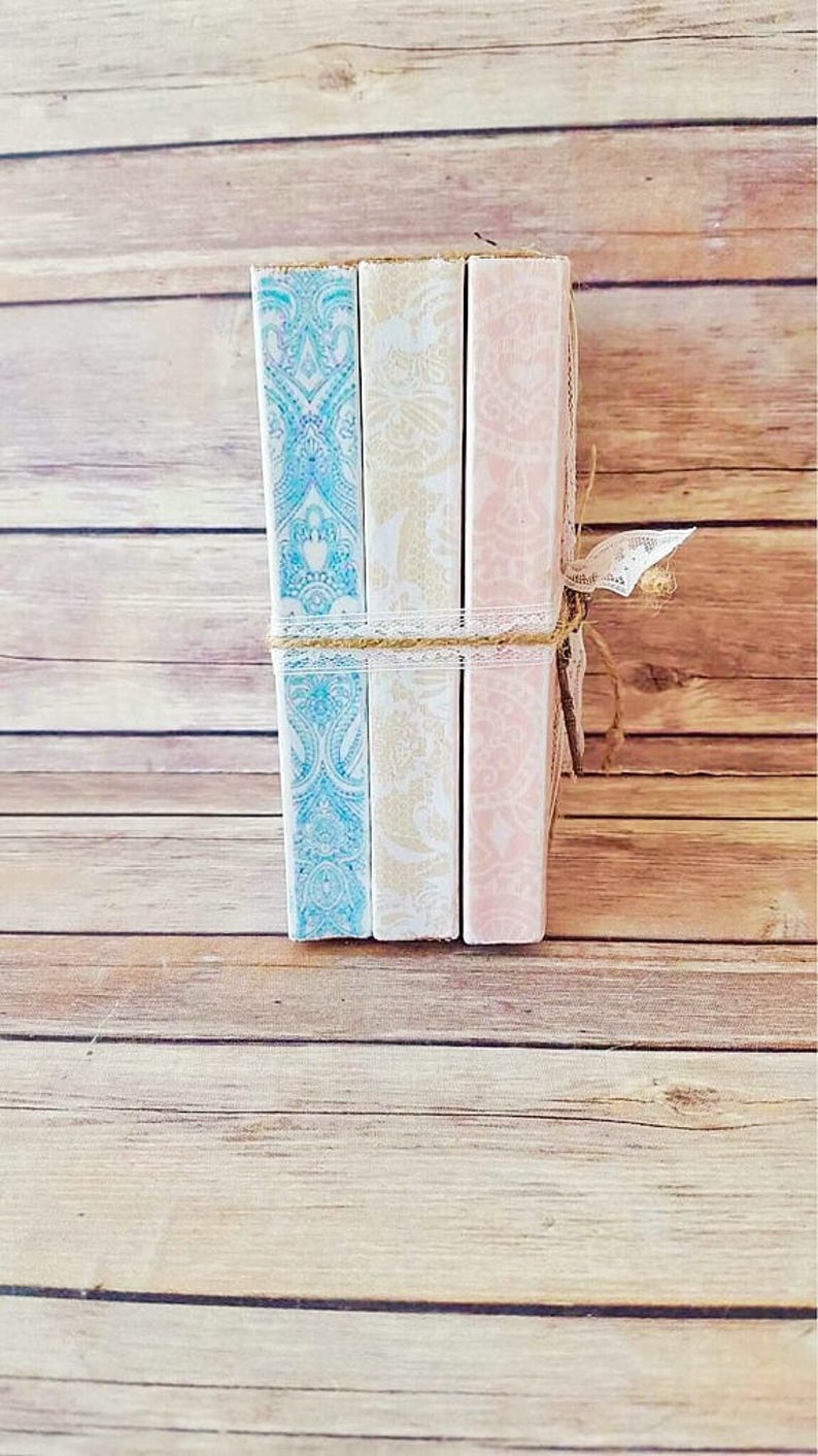 Decorative Book Bundle Rustic Book Bundle Farmhouse Book Etsy