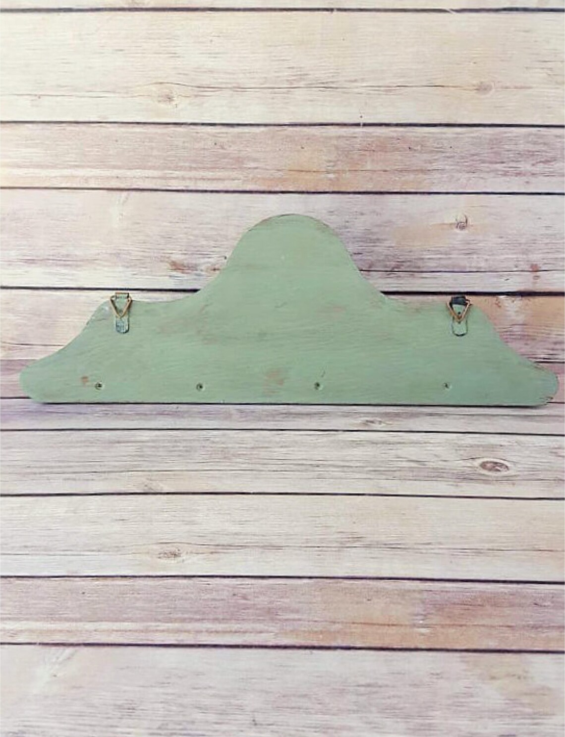 Green Coat Rack Wood Coat Rack Backpack Hooks Wall Decor Etsy