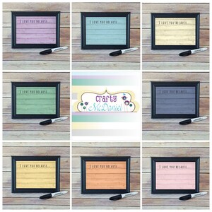 I Love You Because Printable I Love You Because Dry Erase Instant ...