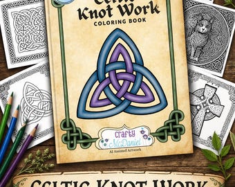 Celtic Knot Coloring Pages | Irish Heritage Art, Vintage Designs (PDF Download)
