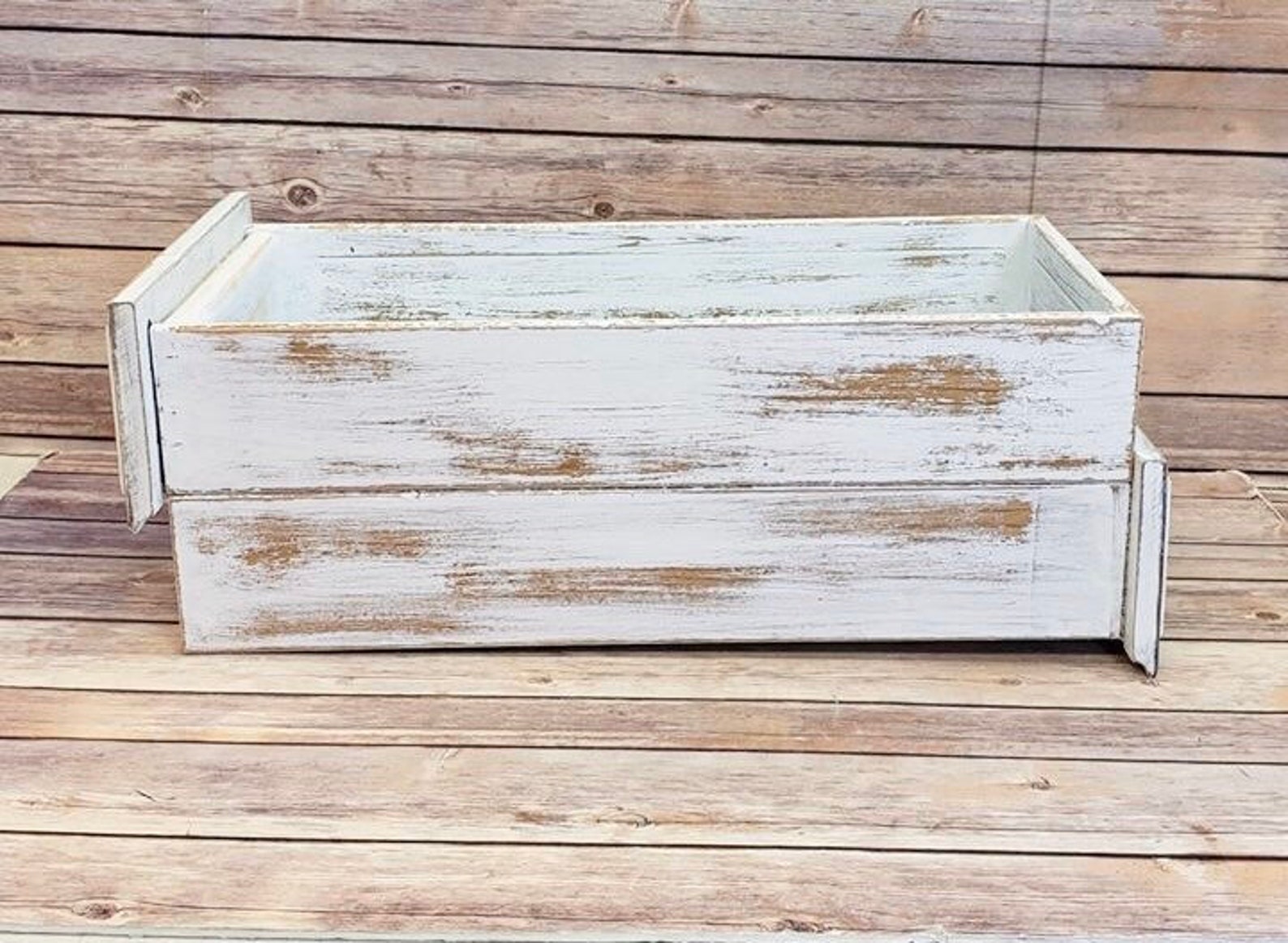 White Wood Wall Shelves Farmhouse Shelves Upcycled Etsy