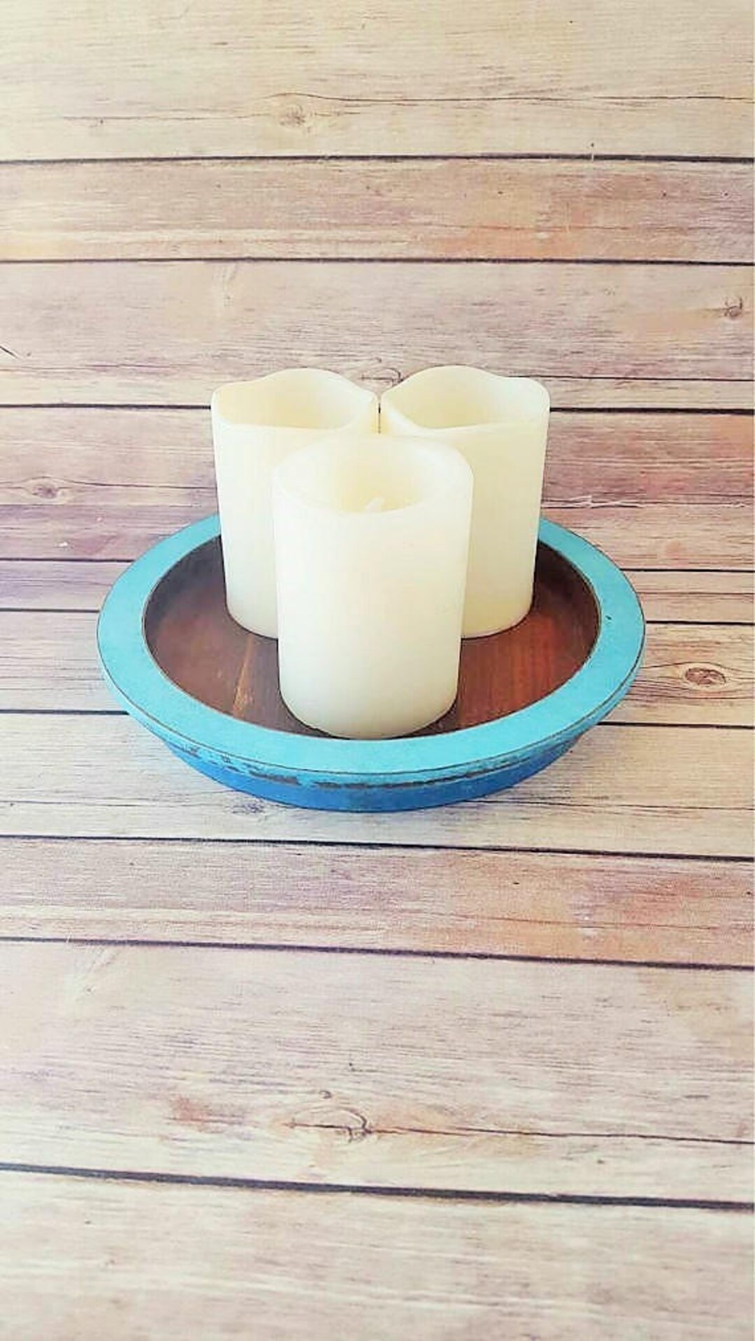 Turquoise Decorative Tray French Country Turquoise Platter Etsy