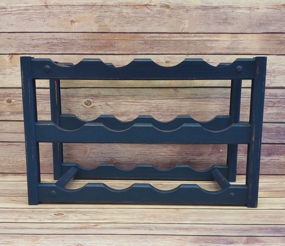 Navy blue wine rack sale