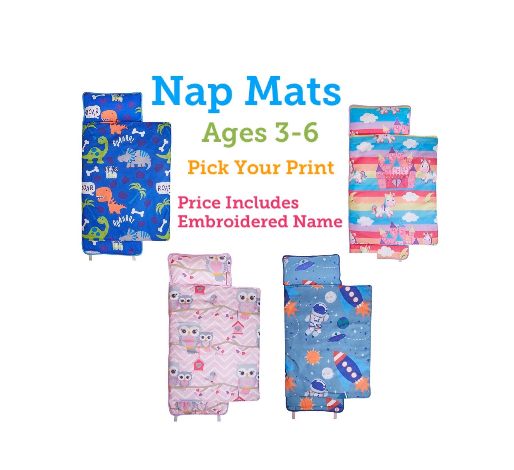 Toddler Nap Mat Preschool Nap Mat Personalized Nap Mat Etsy
