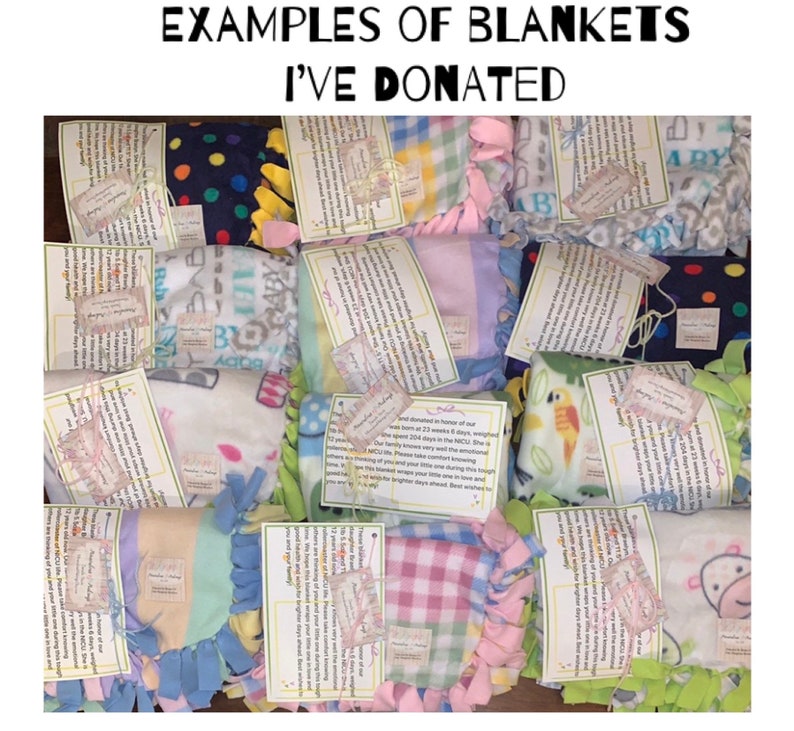 Donate Blankets Donation Blankets Nicu Blanket Neonatal Etsy