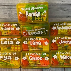 Flower Girl Gift, Ring Bearer Gift, Wedding Busy Box, Wedding Reception Activities for Kids, Children&#39;s Table, Wedding Favors for Kids