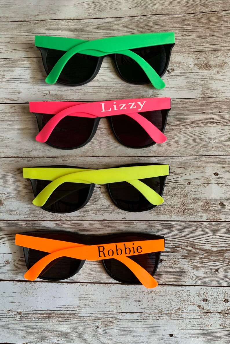 Personalized Kids Sunglasses Kid Sunglasses Kids Birthday Etsy