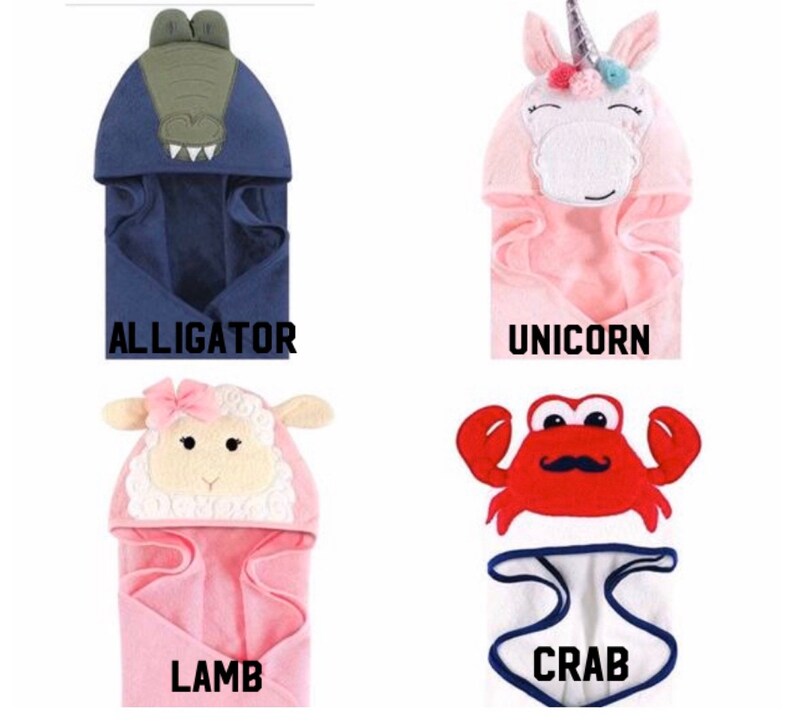 Personalized Hooded Baby Bath Towels Hooded Bath Towels Baby Etsy