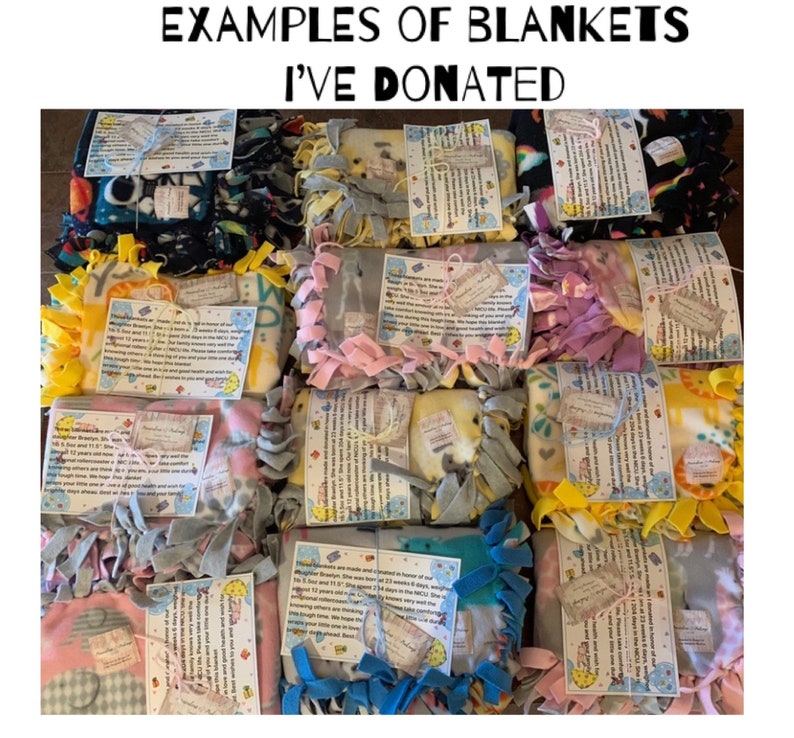 Donate Blankets Donation Blankets Nicu Blanket Neonatal Etsy