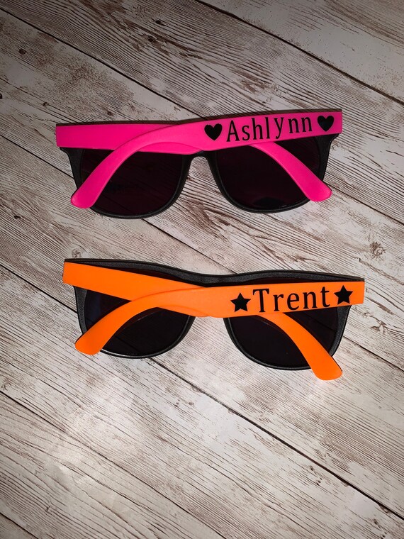 Personalized Kids Sunglasses Kid Sunglasses Kids Birthday Etsy