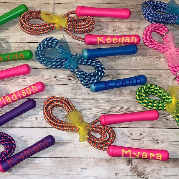 Kids Jump Rope, Personalized Jump Rope, Kids Stocking Stuffer, Birthday Gift, Jump Rope, Kids Christmas Gift, Kids Fitness