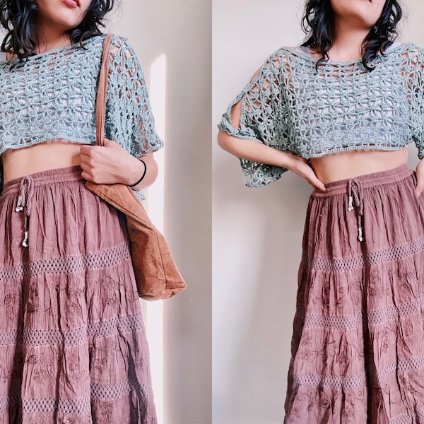 PATTERN // The Starry Shrug // Crochet Boho, Hippie, Lace, Mesh Top, Bolero, Shrug