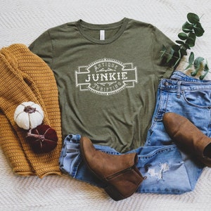 Antique Thrifting Junkie | Thrifter Shirt, Antiquing shirt, Gift For Thrifter, Thrift Shopper, Antique lover, Junkin, Mens Thrift