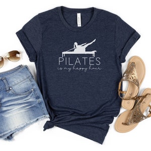 Reformer Pilates Is My Happy Hour | Pilates shirt, Pilates tee, Pilates gift, Pilates tshirt, Yoga Pilates