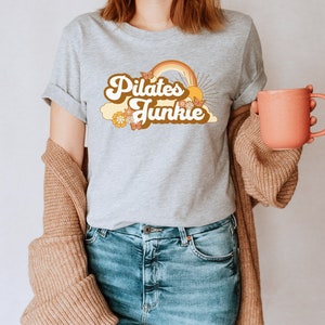 Pilates Junkie | Pilates shirt, Pilates tee, Pilates gift, Pilates tshirt, Yoga Pilates, Refromer Pilates, Pilates Lover, Workout tee, Women