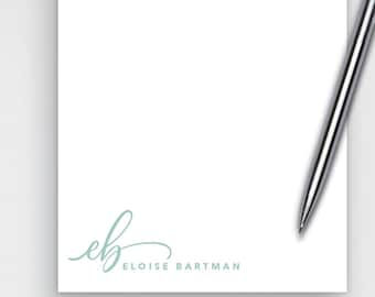 Personalized notepad: Initial and name