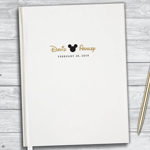 Disney Wedding Guest Book. Disney Honeymoon Journal. Etsy