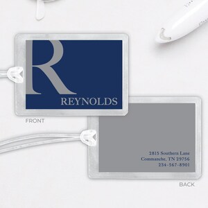 Luggage / Bag Tag: Large Initial