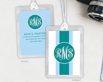 Luggage / Bag Tag: Traditional Monogram