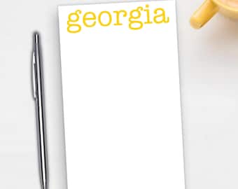Personalized notepad: Initial and name