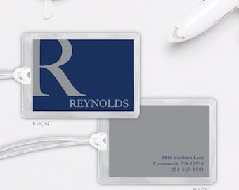 Luggage / Bag Tag: Large Initial