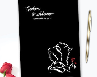 Disney Wedding Guest Book: Beauty and the Beast