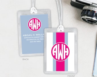 Luggage / Bag Tag: Modern Monogram