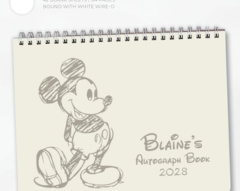 Disney Autograph Book: Mickey Sketch