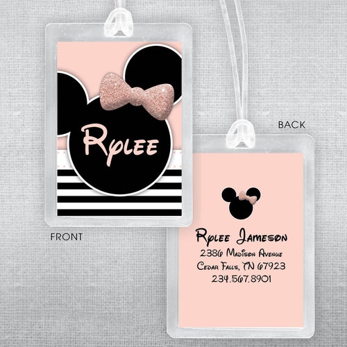 Disney Luggage Tag. Disney Bag Tag. Etsy