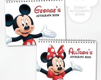 Disney Autograph Book: Mickey OR Minnie