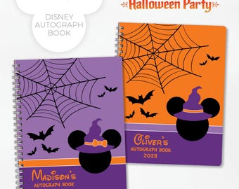 Personalized Disney Autograph Book | Character Signature Book | Mickey's Not-So-Scary Halloween