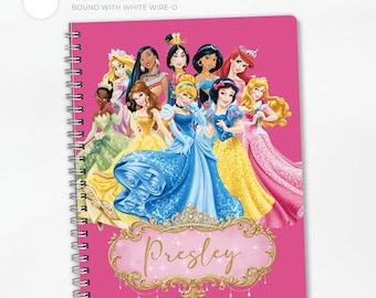 Personalized Disney Autograph Book  |  Character Signature Book |  Magical Vacation Keepsake: Princesses