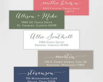 Personalized Address Labels  |  Custom Return Mailing Stickers  |  Self-Adhesive Classic