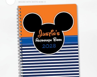 Disney Autograph Book: Mickey Stripes