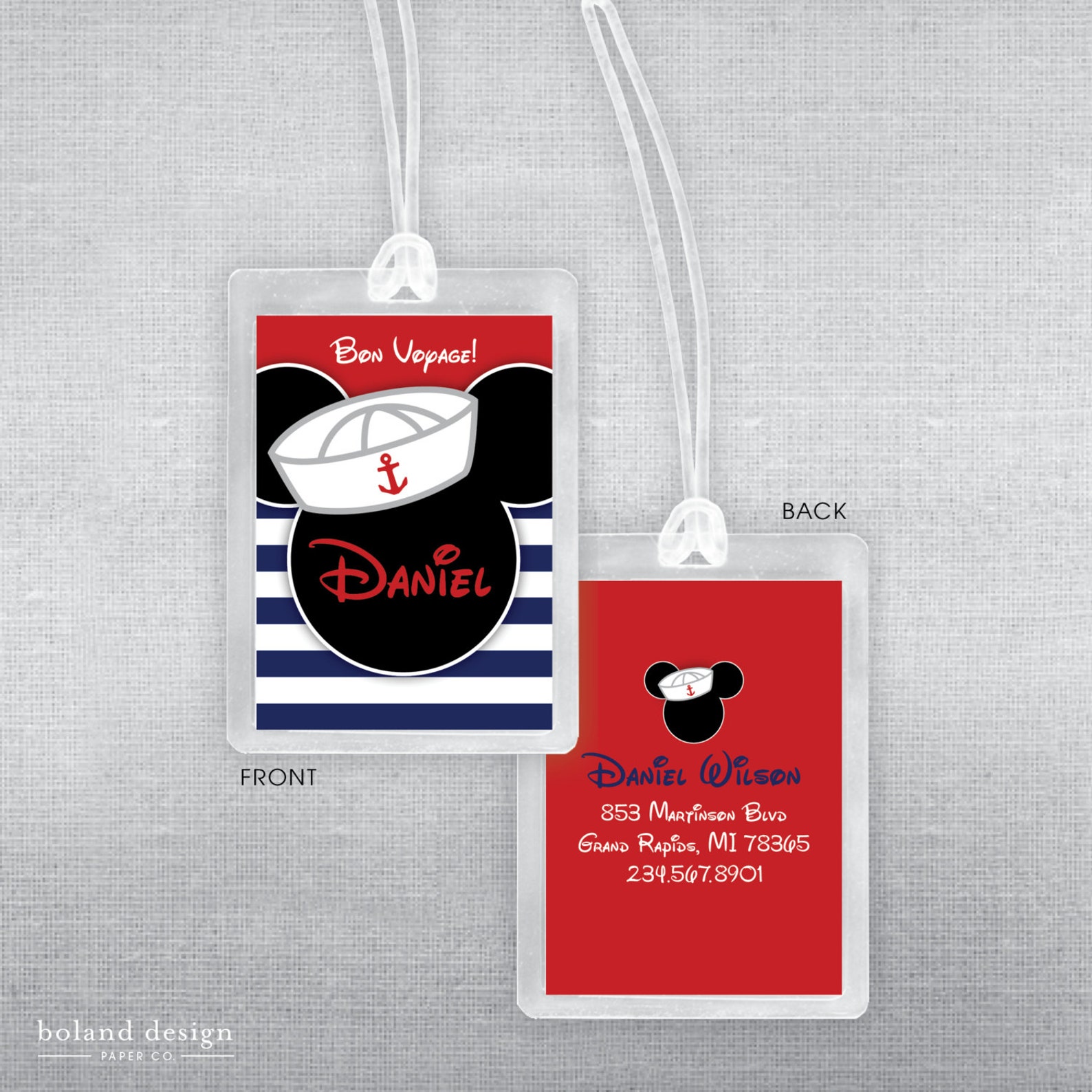 Disney Cruise Luggage Tag. Disney Bag Tag. Etsy