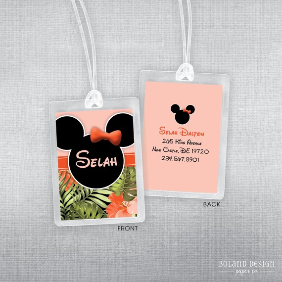 Disney sales tag luggage